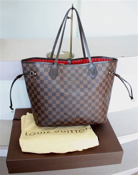 louis vuitton neverfull damier ebene mm cerise lining|louis vuitton damier ebene canvas.